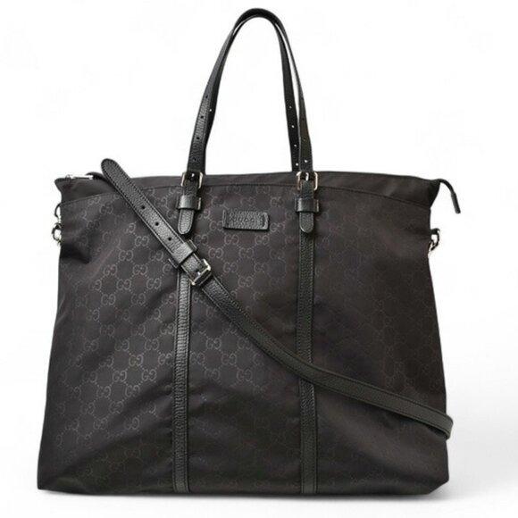 GUCCI Black Leather Shoulder Bag - Picture 1 of 16